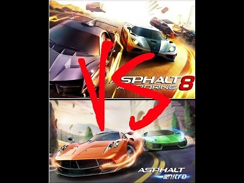 ASPHALT 8 AIRBORNE VS ASPHALT NITRO HD RIVEW *WHICH ONE SHOULD YOU PLAY*