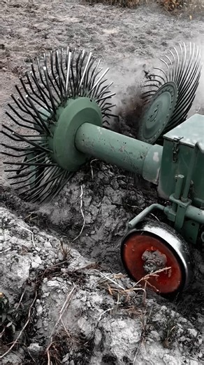 Crop Residue Collection Work Tool with Rotary Hay Rake #worktool
