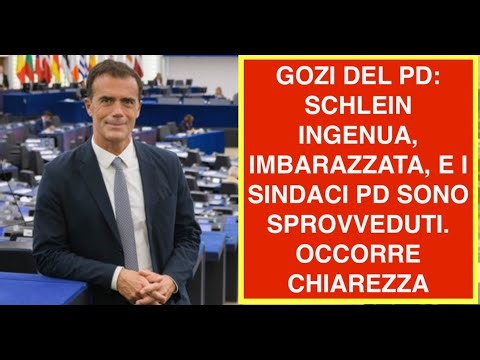 GOZI DEL PD: SCHLEIN INGENUA, IMBARAZZATA, E I SINDACI PD SONO SPROVVEDUTI. OCCORRE CHIAREZZA