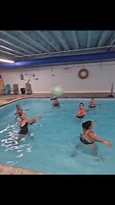 Owner Christy Callahan showing off those volleyball skills in the pool this afternoon! 😎👊 #champions7687cicero #championsfitnesscenter #aqua #aquavolleyball #volleyballtournament #HelpUsFightAlzheimers #TheLongestDay #Alzheimers #ENDALZ | Champions Fitness Center