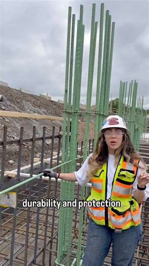 Onsite with Ghina on Instagram: "Black rebar vs. Green: What is the difference? #construction #womeninconstruction #womenempowerment #womensupportingwomen #concrete #surveyor #civilengineering #engineer #womenengineers#concrete #concreteconstruction#concretepump#uae#uaeconstruction#dubai#dubaiconstruction#highrise#development#boston#bostonconstruction#bluecollar#iron #ironwork#ironworkers#rodbuster #rebar"