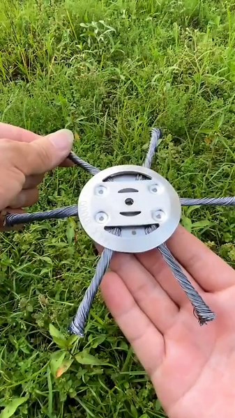 6 Inch Steel Wire Grass Trimmer Heads, Trimmer Head Grass Strimmer Steel Wire Wheel Mower Weed Brush Cutter, Universal Weed Eater Blades Metal, Professional Steel Razor Trimmer Head (3 Head+6 Head)