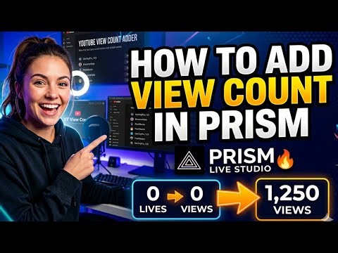 How to Add a LIVE View Count Overlay in PRISM Live Studio (2026)