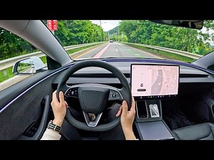 The NEW 2024 Tesla Model 3 Long Range (Highland) POV Test Drive
