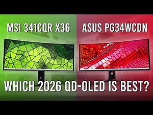 The New Best OLED Ultrawides: Asus PG34WCDN vs MSI 341CQR X36 (Full Review)