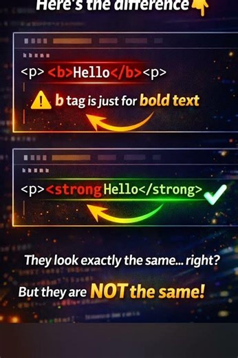 Stop Using b Tag ❌ | HTML Mistake Beginners Make 😳