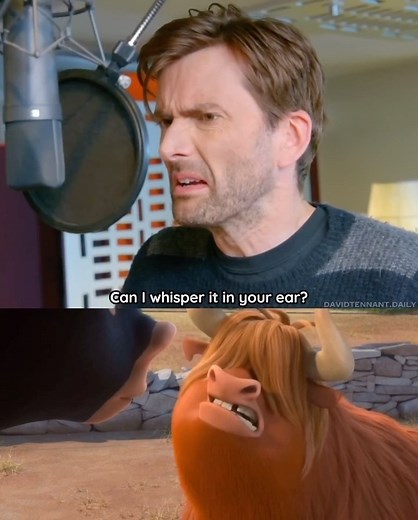 David Tennant Daily on Instagram: "Behind the scenes 🎥Ferdinand 🐂 - - - - - #davidtennant #ferdinand #angus #voiceacting #doctorwho #goodomens #crowley #tenthdoctor"