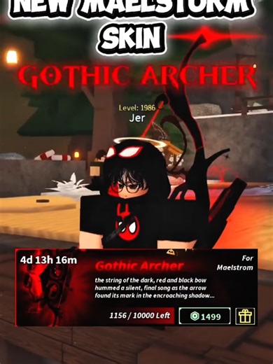 Gothic Archer Character Showcase in Roblox