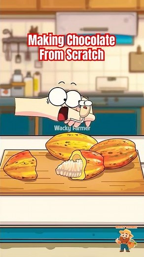 I Tried Making Chocolate From Scratch (And Instantly Regretted It) #diy #animation