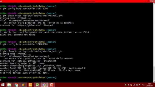 RPC failed; curl 56 OpenSSL SSL_read- SSL_ERROR_SYSCALL, errno 10054