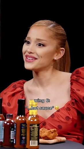 Ariana Grande's reaction to every wing on Hot Ones 🔥
