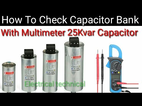 How do you check capacitor bank is working or not | how to check capacitor bank with multimeter