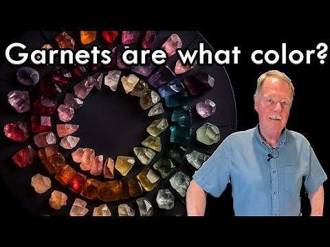 What are the colors of garnet gemstones?