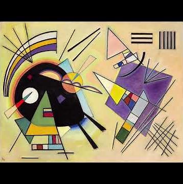 Film of Wassily Kandinsky Non-Objective Abstract Painting process