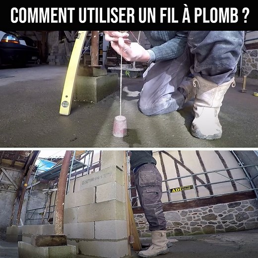181K views · 827 reactions | Comment utiliser un fil à plomb ? 類 | Maçons du 47 | Facebook