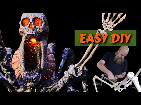 Trash to Terror: DIY Halloween Nightmare Spider From Skeleton Parts