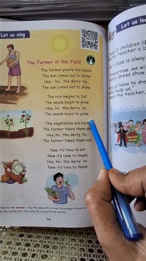 The farmer in the field....2nd std, 3rd term ENGLISH, 4th lesson,PEOPLE AROUND US...SONG..