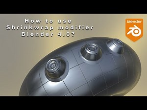 Blender 4.0 easy tip. How to use Shrinkwrap modifier.