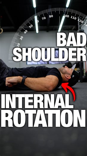 If your shoulder pops up during internal rotation, pay attention. A few years ago, I pinched a nerve. Burning. Tingling. Numbness all the way down my arm into my fingers. I couldn’t figure out where it came from… until I remembered I had benched the day before… and it didn’t feel right. Turns out, that lift struck a nerve… literally… Because I had ZERO shoulder internal rotation. And this is way more common than people think… especially if you: - sit at a desk - have brutally stiff neck and trap