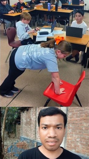 She Won the Chair Sit Challenge