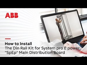 How to install the Din Rail Kit for System pro E power "SpEp" Main Distribution Board