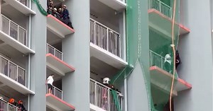 SCDF rescues 74-year-old woman on ledge at Bukit Batok HDB block