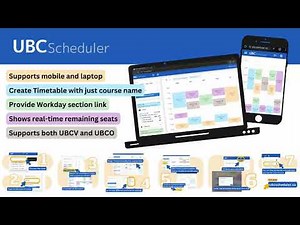 UBC Scheduler tutorial - create a perfect UBC timetable in minutes!