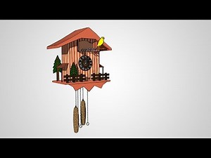 Cuckoo Clock 3D Animation Cartoon Look