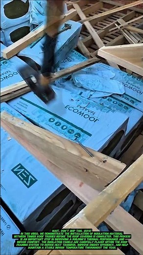 Roof Insulation Installation in Timber Trusses | Smart Thermal Efficiency for Modern Homes.