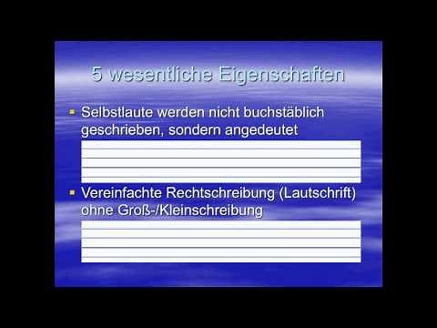 Steno online, Lektion 01: Einführung