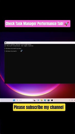 Check Task Manager Performance Tab! 🚀 #techshorts #windowstips