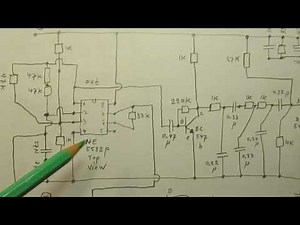 Experimental oscillator with the NE 5532 p Chip (300 Hz-9KC) & a square wave to sine wave LF filter