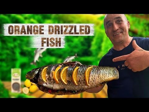 Carp Fish Recipe with Cornel and Orange Slice | Easy & Delicious