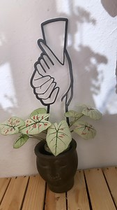 3D Printed Handshake Plant Stake: Decorative Potted Plant Support - Etsy