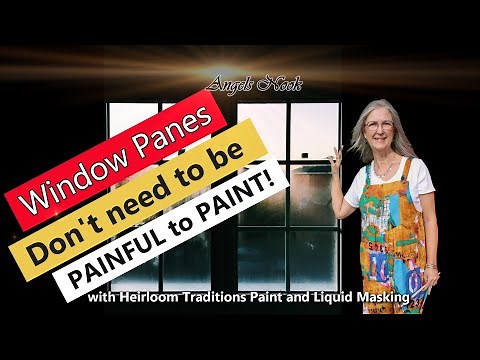 Easy Window-Frame Painting | Perfect Glass Edges with Masking Liquid H2O + Heirloom Traditions Paint