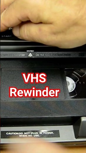 VHS rewinder Video Cassette VHS VHSC how to rewind the cassettes