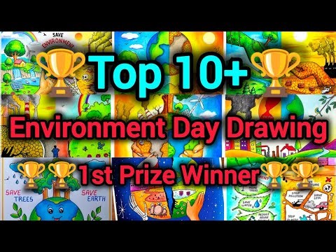 Top 10+ Environment Day Poster Drawings/1st Prize winner🏆Drawings/World Environment Day Best Drawing