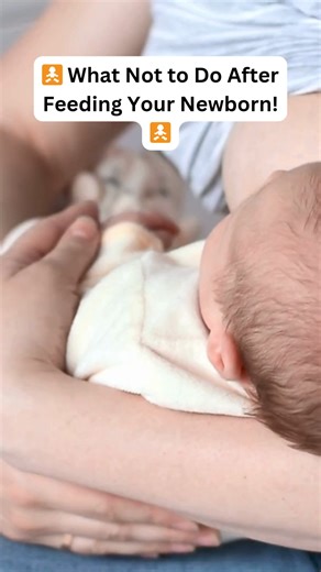 🚼 What Not to Do After Feeding Your Newborn! 🚼 Hey new parents! After your little one has had their fill, here are a few things to avoid to keep them comfy and happy: 🍼 No rough play – Give your baby time to digest. 🍼 Don’t lay them down right away – Burp them first to avoid spit-up or reflux. 🍼 Wait on tummy time – Give it 20-30 minutes after feeding to prevent discomfort. 🍼 Never skip burping – Even if they seem fine, trapped gas can cause crankiness later. 🍼 Avoid tight swaddling – Kee