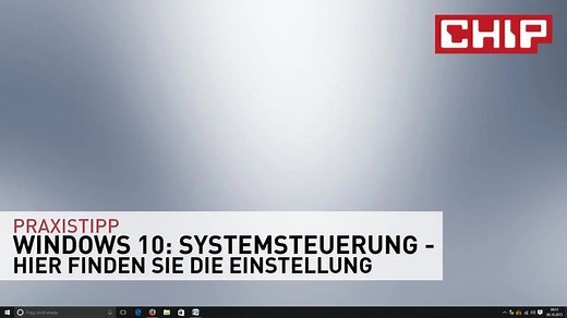 Windows10 Systemsteuerung