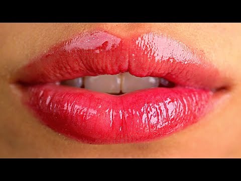 ASMR Whispers and Most Beautiful Lips Closeup Compilation | Lips Extreme Closeup (Macro Shots) ASMR