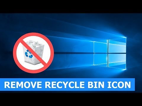 How to remove the recycle bin icon from desktop in Windows 10 (easy and quick)