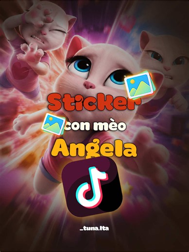 Cách để có bộ Sticker con mèo Angela đang Hot bữa giờ trên TikTok... #anhtuna #tutorial #angela #cat #sticker