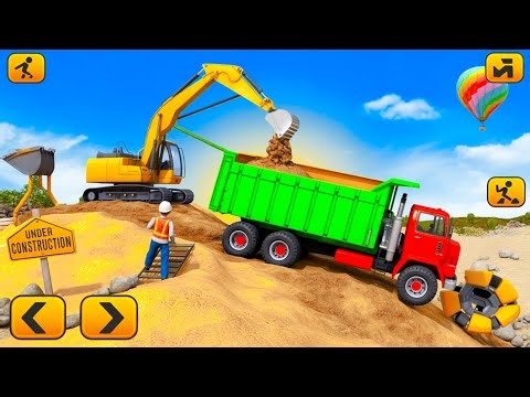 Excavator Sand Mining Simulator | JCB & Dump Truck Gameplay | S2GAMES