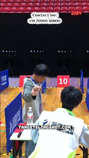 Professional Slingshot Competition Skills | Target Slingshot Accuracy Test | Indoor Match