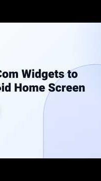 How do I add EnterCom widgets to my Android home screen? | EnterCom Guide