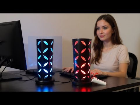 Handmade PVC desk lamp – modern and creative 🌟🖥️