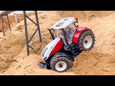 Tractors get STUCK, RC Tractors at work on the field!