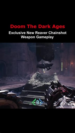 Exclusive Reaver Chainshot Weapon Gameplay in Doom The Dark Ages