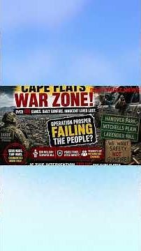 hNO 4 Cape Flats WAR ZONE#HanoverPark #LavenderHill #BreakingNews #SouthAfricaNews #Crime #DrugWars
