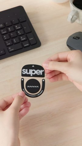 Superglide Glass Mouse Skates for Logitech G Pro X Superlight 2 (Type-C, Black) - Polished Smooth Glide, Durable Gaming Mouse Feet